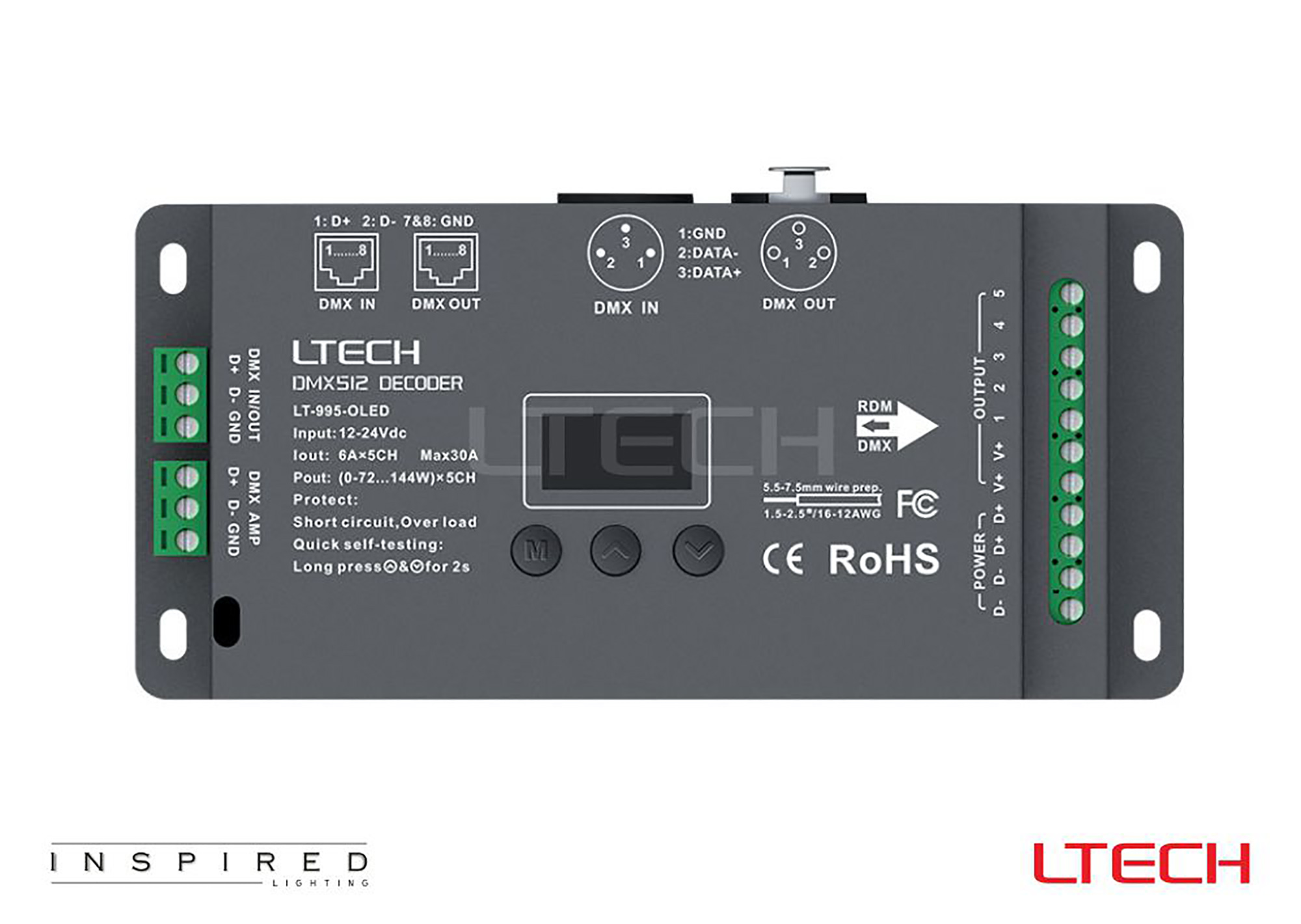 DMX Controllers LTECH DMX / RGB / WWCW DMX Controllers LTECH DMX / RGB / WWCW